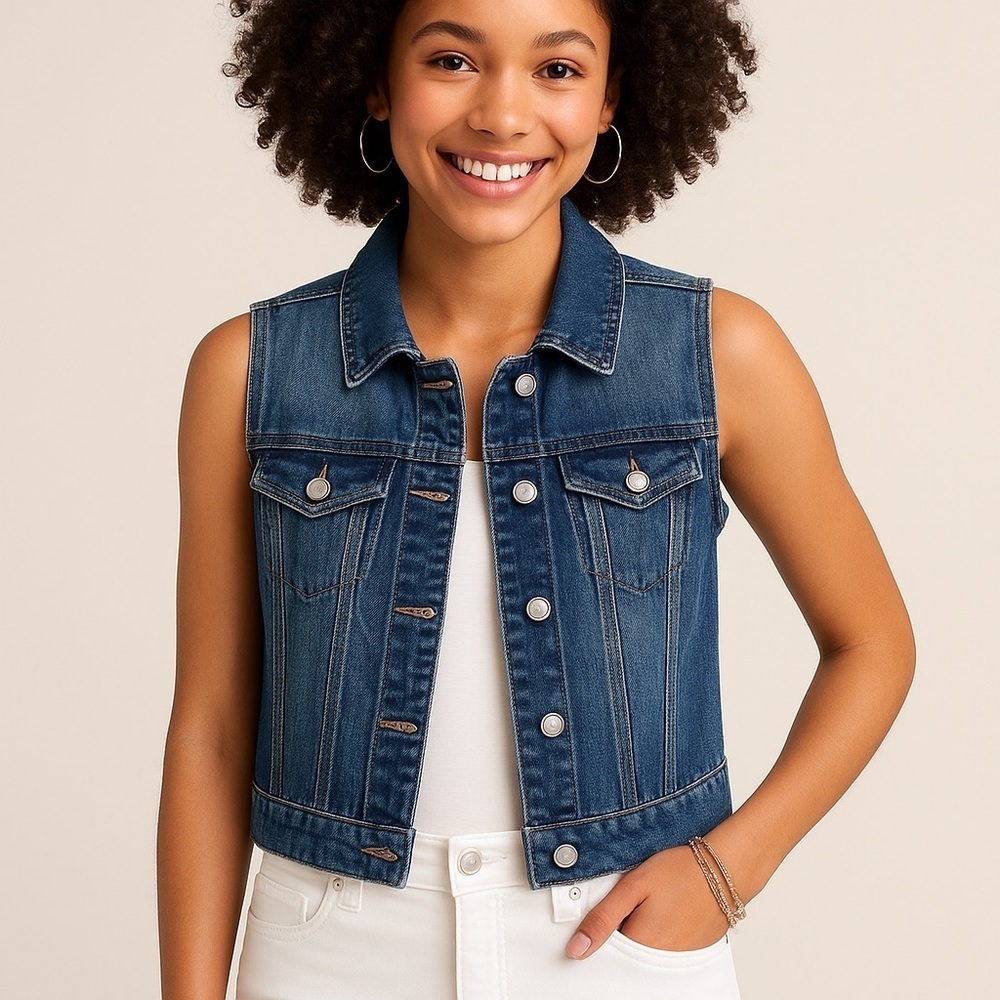 Maurice’s | Denim Vest Boho Size Small